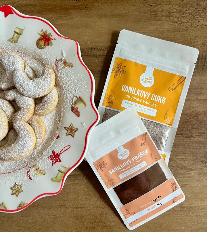 Babiččiny vanilkové rohlíčky s pravou vanilkou
