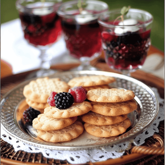 Vanilkové sušenky na tácku